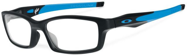 Crosslink in Satin Black/Sky Blue (53) / Clear