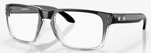 Holbrook Rx in Polished Black Clear Fade / Clear