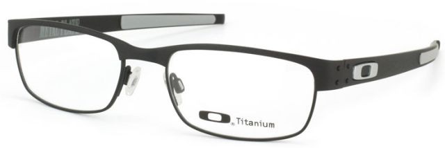 Metal Plate in Matte Black w/Satin Chrome (53) / Clear