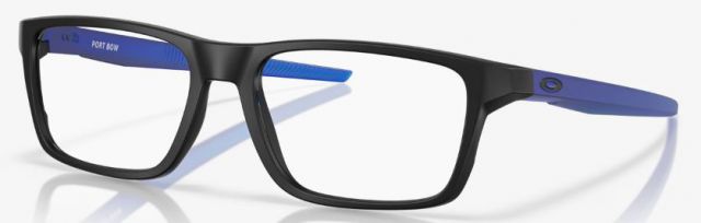 Port Bow in Satin Black / Clear