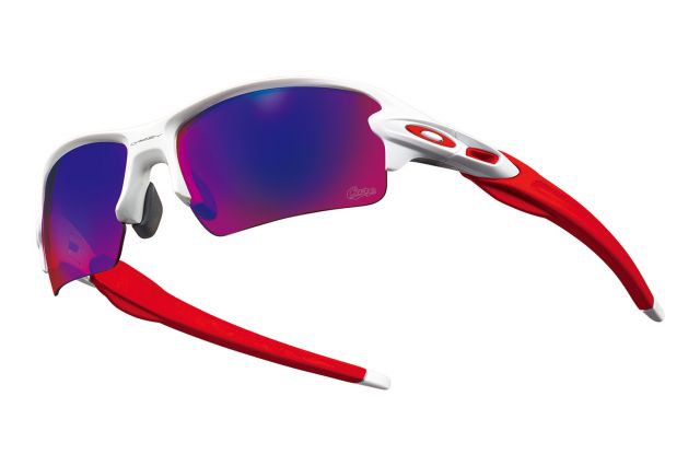 Flak 2.0 XL in Polished White / +Red Iridium