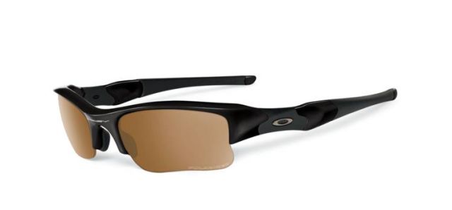 Flak Jacket XLJ in Polished Black / Bronze Polarized