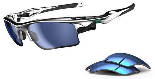 Fast Jacket XL in Chrome FMJ / Blue Iridium / Jade Iridium