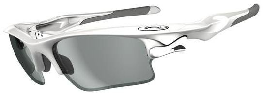 Fast Jacket XL in Polished White / Clear Black Photochromatic