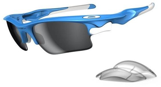 Fast Jacket XL in Sky Blue / Black Iridium / Clear
