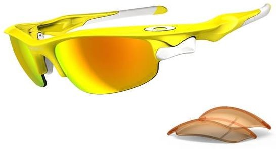 Fast Jacket in Lemon Peel / Fire Iridium Polarized / Persimmon