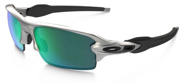 Flak 2.0 (AF) in Silver / Jade Iridium Polarized