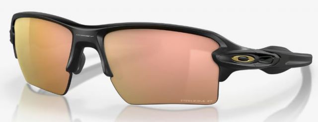Flak 2.0 XL in Matte Black / Prizm Rose Gold Polarized
