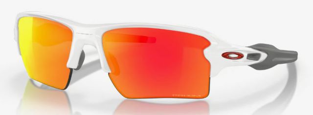 Flak 2.0 XL in Polished White / Prizm Ruby Iridium