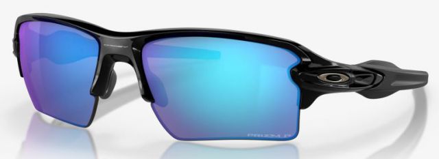 Flak 2.0 XL in Polished Black / Prizm Sapphire Iridium Polarized