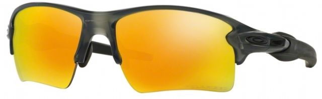 Flak 2.0 XL in Matte Grey Smoke / Fire Iridium Polarized