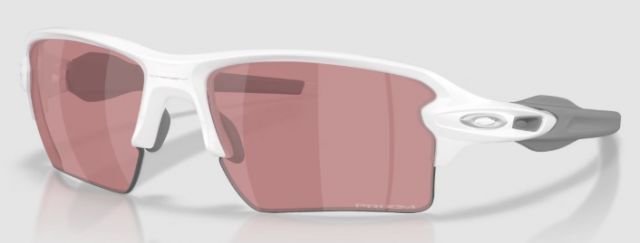 Flak 2.0 XL in Matte White / Prizm Dark Golf