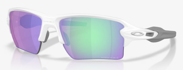 Flak 2.0 XL in Matte White / Prizm Golf