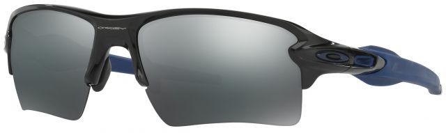 Flak 2.0 XL in Polished Black w/Blue / Black Iridium