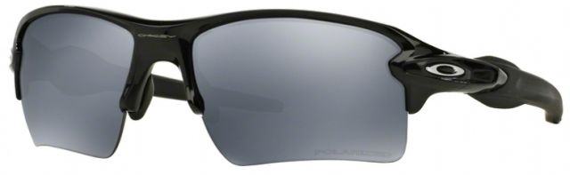 Flak 2.0 XL in Polished Black / Black Iridium Polarized