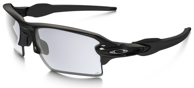 Flak 2.0 XL in Polished Black / Clear Black Photochromatic