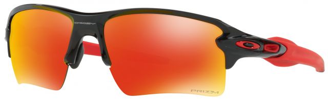 Flak 2.0 XL in Polished Black / Prizm Ruby Iridium