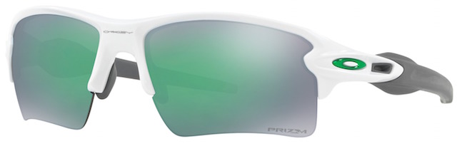 Flak 2.0 XL in Polished White / Prizm Jade Iridium