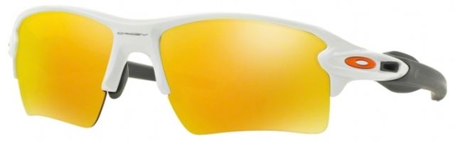 Flak 2.0 XL in Polished White / Fire Iridium