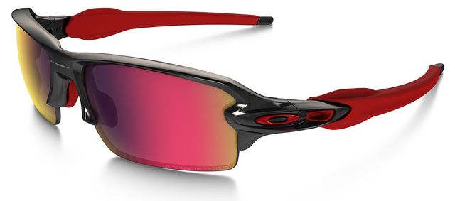 Flak 2.0 in Black Ink / OO Red Iridium Polarized