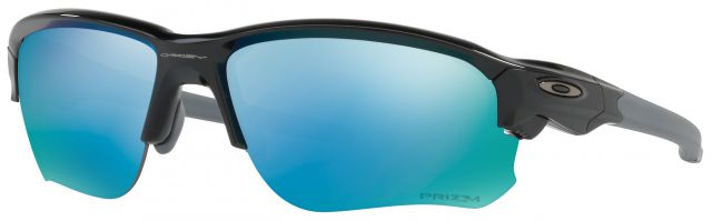 Flak Draft in Polished Black / Prizm Deep Water Polarized