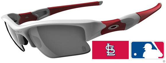 Flak Jacket XLJ in St. Louis Cardinals - Polished White / Black Iridium