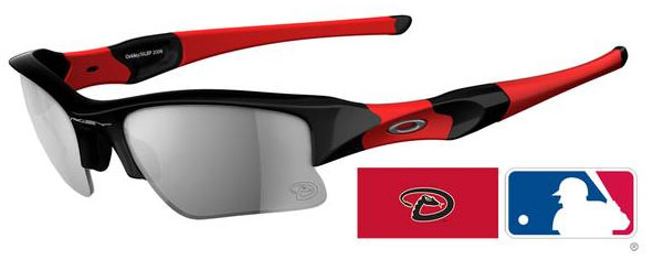 Flak Jacket XLJ in Arizona Diamondbacks - Black / Black Iridium