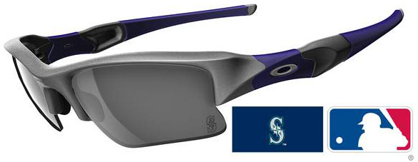 Flak Jacket XLJ in Florida Marlins - Silver / Black Iridium