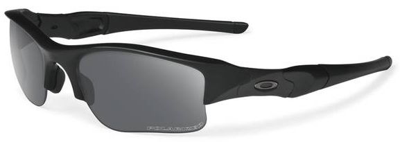 Flak Jacket XLJ in Matte Black / Grey Polarized