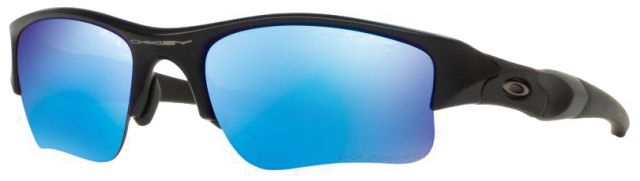 Flak Jacket XLJ in Matte Black / Sapphire Iridium Polarized