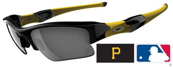 Flak Jacket XLJ in Pittsburgh Pirates - Polished Black / Black Iridium