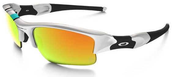 Flak Jacket XLJ in Polished White / Fire Iridium