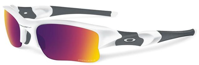 Flak Jacket XLJ in Polished White / Prizm Road