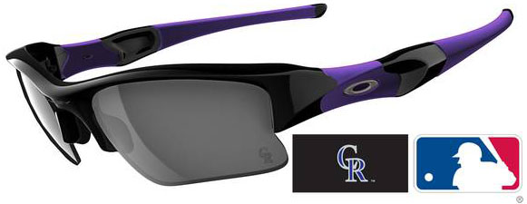 Flak Jacket XLJ in Colorado Rockies - Polished Black / Black Iridium