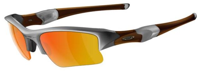 Flak Jacket XLJ in Hazard Bar-Slate Brick / Prizm Snow Black Iridium