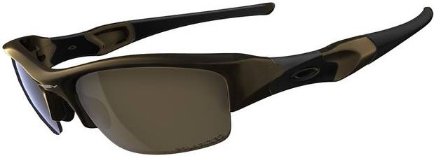 Flak Jacket in Black Chrome / Tungsten Iridium Polarized