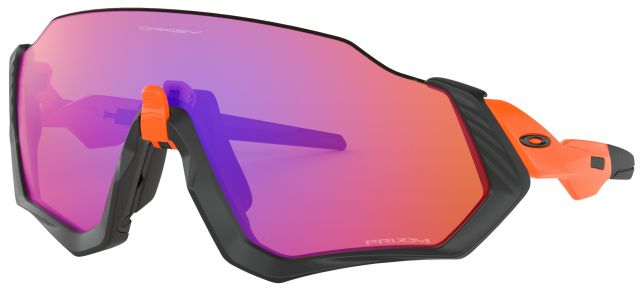Flight Jacket in Matte Black-Neon Orange / Prizm Trail