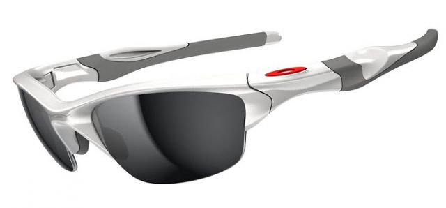 Half Jacket 2.0 (AF) in Polished White / Black Iridium