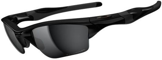 Half Jacket 2.0 XL in Polished Black / Black Iridium Polarized