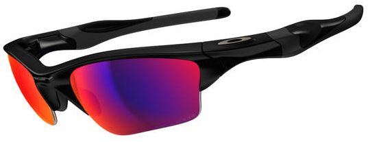 Half Jacket 2.0 XL in Polished Black / OO Red Iridium Polarized