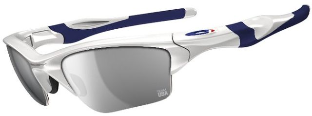 Half Jacket 2.0 XL in Polished White / Black Iridium Polarized