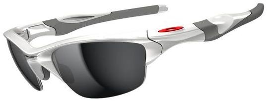 Half Jacket 2.0 in Polished White / Black Iridium