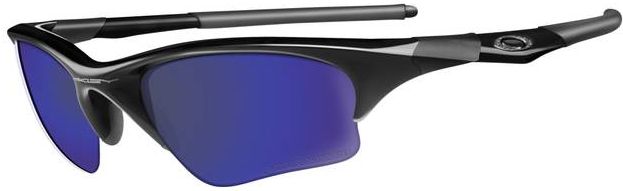 Half Jacket XLJ in Jet Black / Deep Blue Polarized