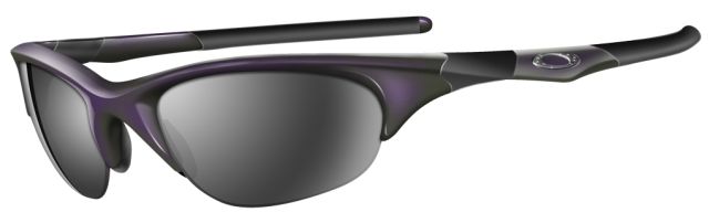 Half Jacket in Metallic Purple / Black Iridium