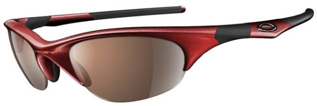 Half Jacket in Metallic Red / VR28 Black Iridium
