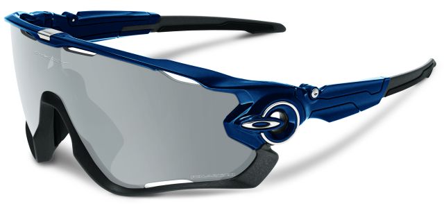 Jawbreaker in Navy / Chrome Iridium Polarized