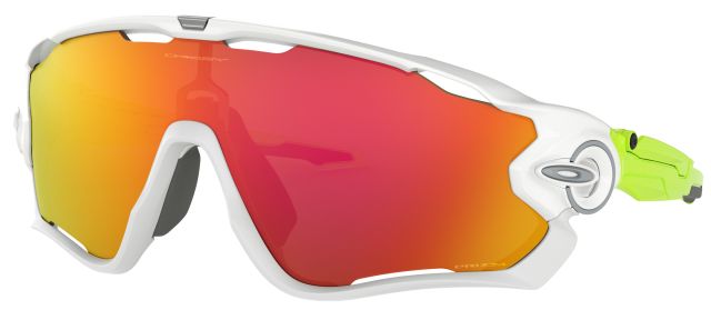 Jawbreaker in Polished White-Neon Yellow / Prizm Ruby Iridium