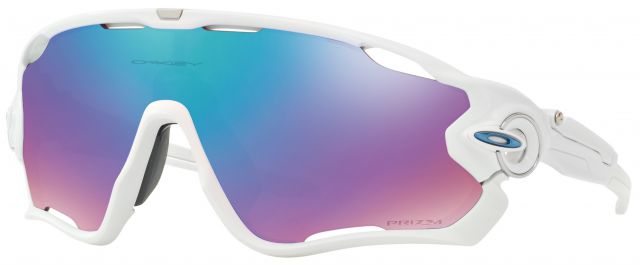 Jawbreaker in Polished White / Prizm Snow Sapphire Iridium