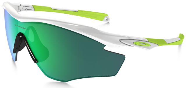 M2 in Fingerprint Polished White - Retina Burn / Jade Iridium Polarized