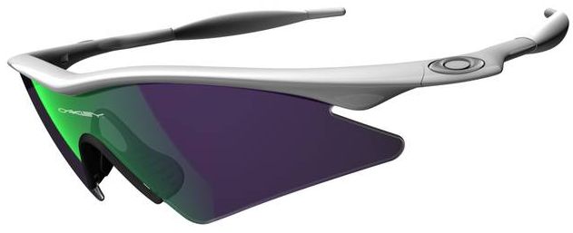 New M Frame Sweep in Polished White / Jade Iridium